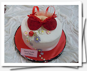 Torta para eventos adorno alusivo